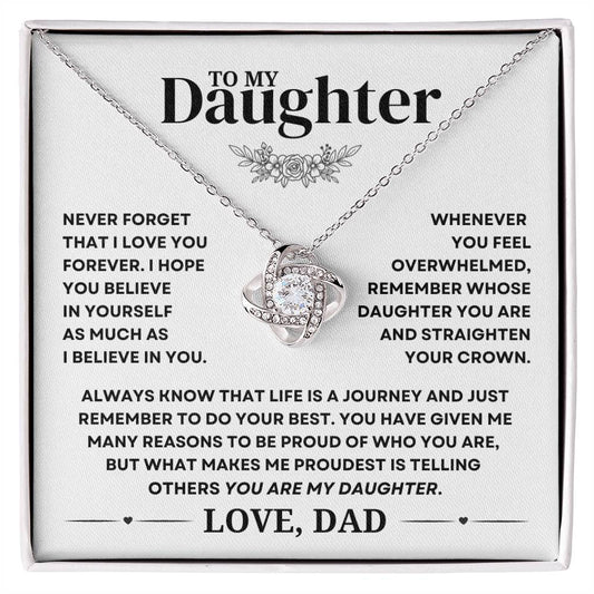 To My Daughter, Straighten Your Crown, Love Dad