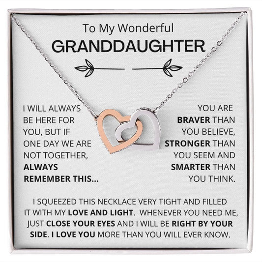 To My Wonderful Granddaughter | I Love You